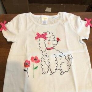 GIRLS POODLE SHORT SLEEVE T S5T